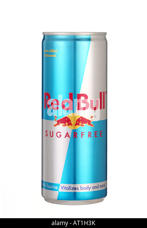 Zucker-freie red Bull-Dose Stockfoto