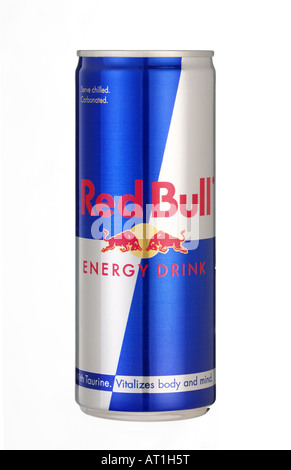 Red Bull-Dose Stockfoto