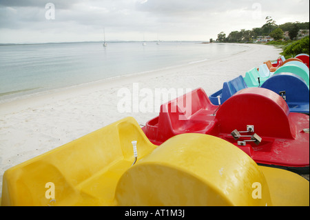 Am frühen Morgen in Nelson s Bay NSW Australia Stockfoto