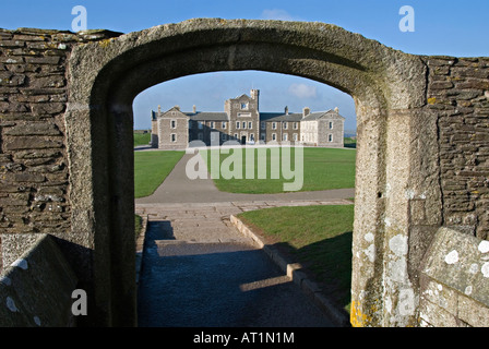 Pendennis Castle, Falmouth, Cornwall, UK. Die Kaserne, erbaut 1901 Stockfoto