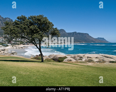 Blick über Camps Bay in Richtung Hout Bay Stockfoto