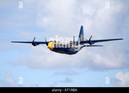 u s navy Blue Angels C 130T Hercules Unterstützung Flugzeuge Fat Albert Stockfoto