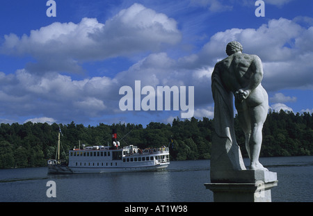 Statue des Barock Drottnigholm Palast Drottningholm Stockholm Schweden Stockfoto