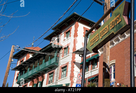 Bisbee Arizona The Copper Queen Hotel erbaut im Jahre 1902 durch die Copper Queen Mining Company Stockfoto