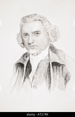 John Smeaton, 1724-1792. Englischer Ingenieur und Gründer des hoch-und Tiefbau-Berufs in Großbritannien Stockfoto