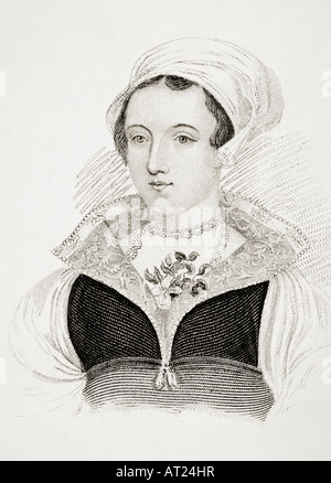 Lady Jane Grey aka Lady Jane Dudley, 1537 - 1554. Titularkönigin von England für neun Tage im Jahr 1553. Hingerichtet von Mary Tudor. Stockfoto