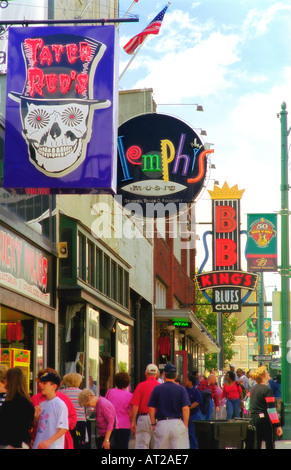 Beale Street Memphis Tennessee Stockfoto