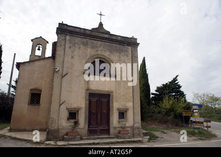 Kapelle - zwischen Greve In Chianti und Radda In Chianti - Tuscany - Italien Stockfoto