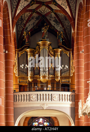 St. Wendel, Basilika St. Wendelin (Wendalinusbasilika), Stumm-Orgel von 1792 Stockfoto