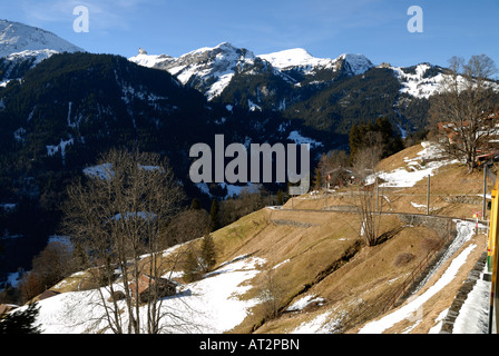 Europäischen Alpen-Blick von der Jungfrau-Bahn-Top of Europe Stockfoto