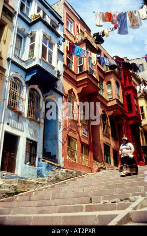 Bunte Straße in Sultanahmet, Istanbul Türkei Stockfoto