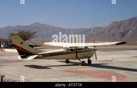 Doppeldecker, Flüge nach Nazca-Linien anzeigen Stockfoto