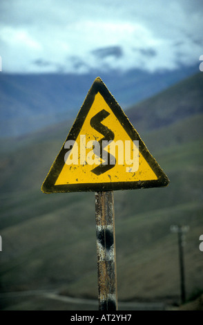 lustige Schild Warnung Stockfoto