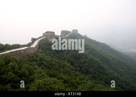 Die Great Wall Of China UNESCO World Heritage Site, gebaut in der Ming-Dynastie in Simatai, in der Nähe von Peking, China Stockfoto