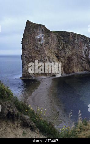 Perce Rock vor der Halbinsel Gaspe, Quebec, Kanada Stockfoto