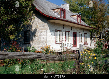 Moulin de La Chevrotière, Ein rustikales Haus. 109 Rue de Chavigny, Deschambault, QC G0A 1S0 Stockfoto