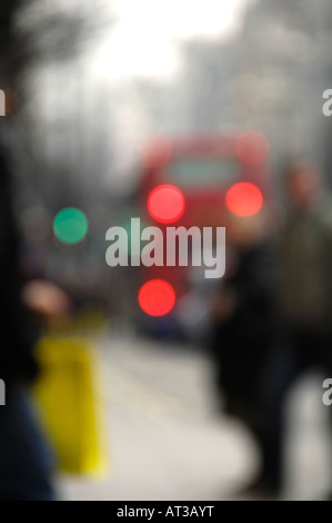 Aus Focus Bild der Oxford Street London nur zur redaktionellen Nutzung Stockfoto