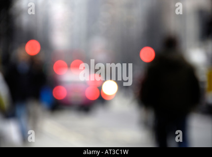 Aus Focus Bild der Oxford Street London nur zur redaktionellen Nutzung Stockfoto