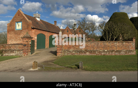 Ein stattliches Haus in Warwickshire uk Stockfoto