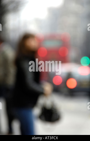 Aus Focus Bild der Oxford Street London nur zur redaktionellen Nutzung Stockfoto