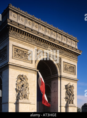 Arc de Triomphe Paris Frankreich Stockfoto