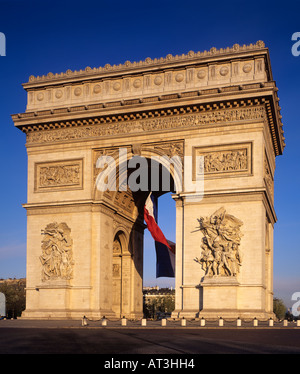 Arc de Triomphe Paris Frankreich Stockfoto
