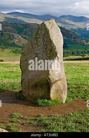 Castlerigg Stone Circle befindet sich in der Nähe von Keswick im Lake District Stockfoto