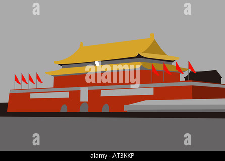 Chinesische Architektur Stockfoto