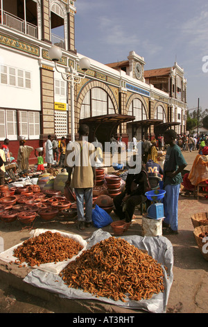 Senegal Dakar zum Hauptbahnhof und Markt Stockfoto