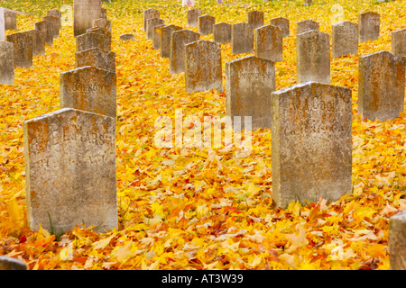 Konföderierte Soldaten s Gräber auf dem Elmwood Cemetery Stockfoto