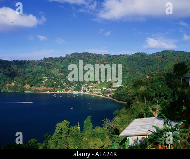 Geographie / Reisen, Tobago, Mann des Krieges Bay, Charlotteville, Landschaft, Landschaften, Übersicht, Karibik-Insel, Stockfoto