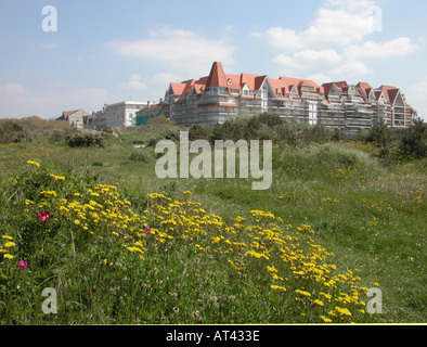 Seafront Apartments und Hotels in Le Touquet Paris Plage in Frankreich Stockfoto