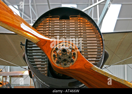 Hölzerne Propeller von 1918 Bristol F 2 b-Kämpfer Stockfoto