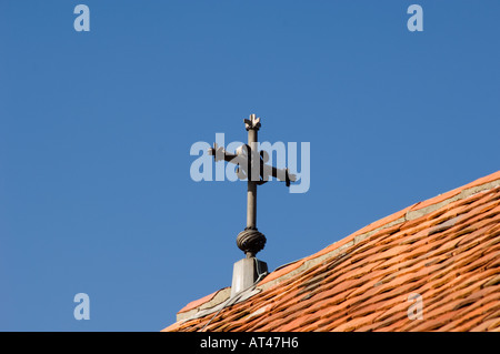 Kreuz am Anfang St Huberts Idsworth Hampshire England UK Stockfoto