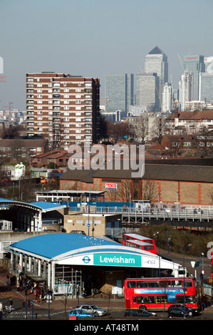 Lewisham Docklands Light Railway Station Stockfoto
