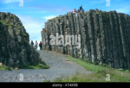 Tor zu Nordirland Giants Causeway des Riesen Stockfoto