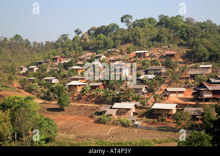 Thailand Mae Hong Son Provinz Bergvolk Dorf Stockfoto