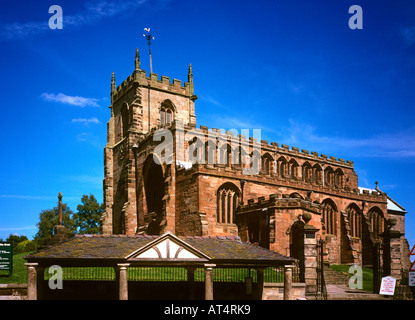 UK Cheshire Audlem St. James Parish Church Stockfoto