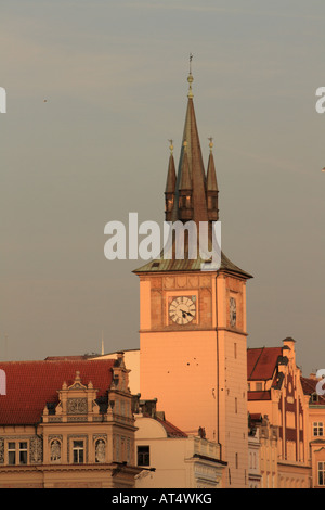 Der Turm der alten Wasserturm der Stadt stehen neben dem Smetana Museum am Novetneho Lavka auf der Vltava oder Moldau in Prag Stockfoto