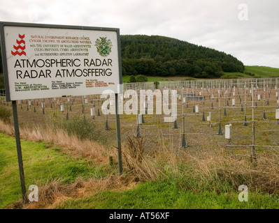 Atmosphärische Forschung Radarstation, University of Wales, Aberystwyth Stockfoto