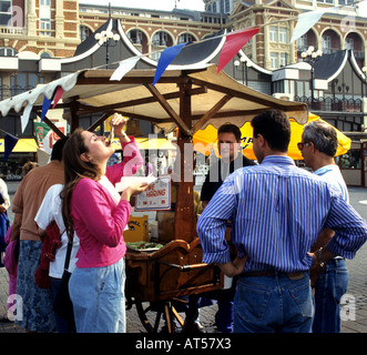 Den Haag-Scheveningen-Hering rohen Fisch Hering das Sushi Kurhaus Niederlande Holland Stockfoto