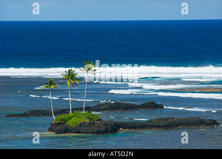 Strand von AUFAGA blaue Lagune SAMOA südöstlichen Upolu Stockfoto