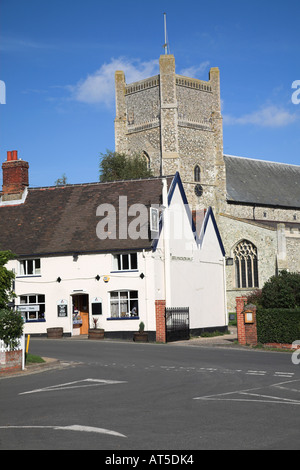 Leiter Public Königshaus im Markt Platz und Dorf Pfarrei Kirche St. Bartholomäus, Orford, Suffolk, England Stockfoto