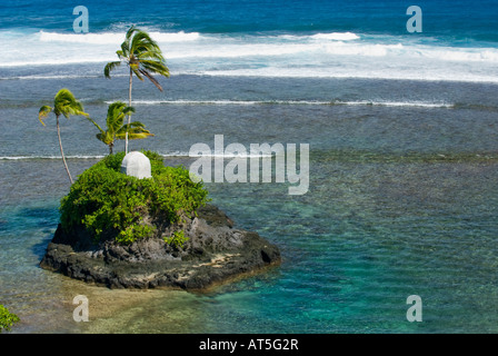 Strand von AUFAGA blaue Lagune SAMOA südöstlichen Upolu Stockfoto