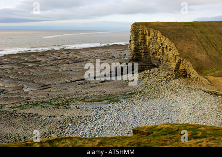 Nash-Punkt an der Südküste von Wales Stockfoto