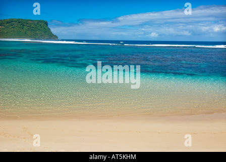 Lalomanu Beach blaue Lagune SAMOA südöstlichen Upolu FAOFAO beach Stockfoto