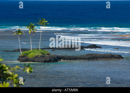 Strand von AUFAGA blaue Lagune SAMOA südöstlichen Upolu Stockfoto