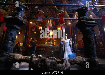 Man Mo Tempel, Hong Kong, China Stockfoto