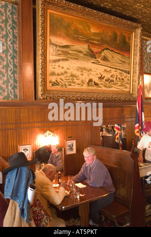 WY Wyoming Cody Dinner Restaurant Buffalo Bills Geschichte historische alte West Irma Hotel Essen Stockfoto