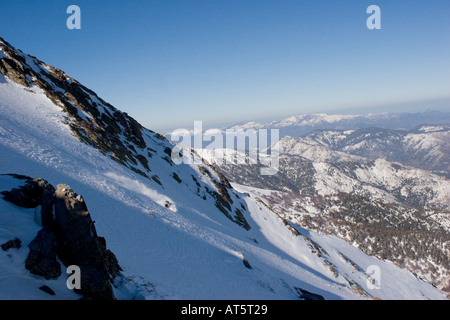 Abseits der Pisten in Ghisoni Korsika Frankreich Stockfoto